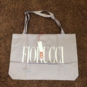 Fiorucci Angels Light Purple Tote Bag with Logo and Kisses Print New